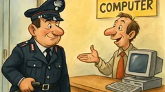 Barzelletta: Il maresciallo informatizza la caserma