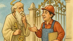 Barzelletta: San Pietro rifà la porta del Paradiso