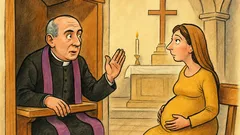 Barzelletta: una signora entra in chiesa dal prete...