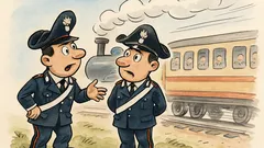 Barzelletta: Due carabinieri si incontrano, passa un treno