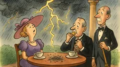 Barzelletta: Milord prende il tè in veranda