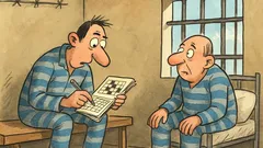 Barzelletta: Un carcerato fa le parole crociate