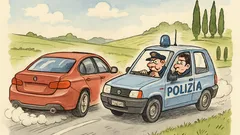 Barzelletta: inseguono una BMW con la Panda