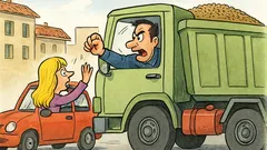 Barzelletta: Un camionista e la bionda insistente