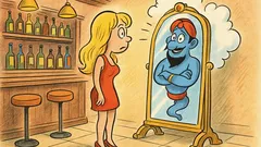 Barzelletta: entro in un bar con uno specchio