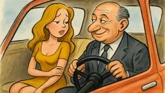 Barzelletta: una fanciulla veneta in auto