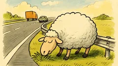 Barzelletta: Una pecora corre in autostrada...