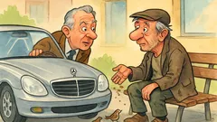 Barzelletta: Salvatore in Mercedes vede Gennaro