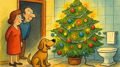 Barzelletta: Cane vede l'albero di Natale e...