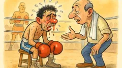 Barzelletta: Un pugile sul ring chiede aiuto