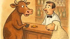 Barzelletta: Una mucca entra in un bar...