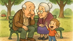 Barzelletta: Due nonni portano il nipote