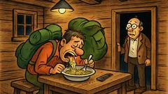 Barzelletta: Un escursionista si perde in montagna