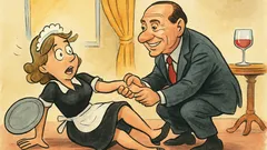 Barzelletta: La cameriera di Berlusconi inciampa