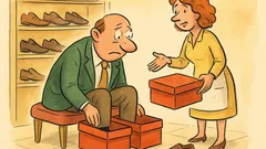 Barzelletta: entra in negozio e nessuna scarpa basta