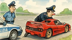 Barzelletta: Un carabiniere compra una Ferrari F50