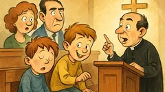 Barzelletta: Due bimbi in prima fila