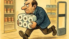 Barzelletta: spinto dal bisogno, ruba carta igienica