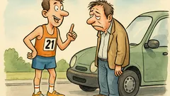 Barzelletta: Un tipo sportivo propone una maratona