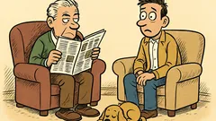 Barzelletta: Un ragazzo aspetta in salotto