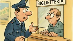 Barzelletta: Un carabiniere alla biglietteria