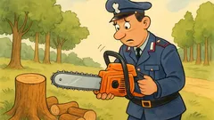 Barzelletta: Un carabiniere e la motosega nuova