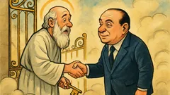 Barzelletta: Berlusconi arriva alle porte del Paradiso