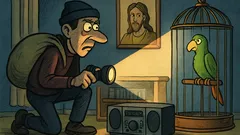Barzelletta: Una notte, uno scassinatore entra in casa
