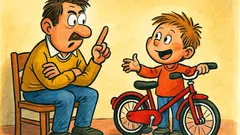 Barzelletta: Papà, mi compri la bicicletta?