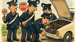 Barzelletta: Due carabinieri fermano un’auto