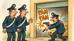 Barzelletta: carabinieri irrompono nel garage