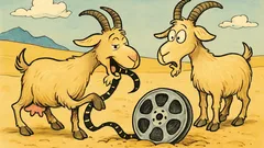 Barzelletta: Due capre affamate nel deserto