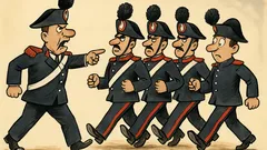 Barzelletta: Un maresciallo dirige la marcia...