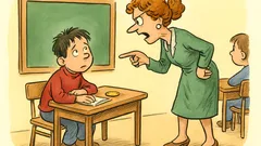 Barzelletta: La maestra «Pierino, hai 5.000 lire...»