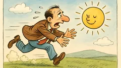 Barzelletta: alcuni corrono dietro alla felicità fuggente