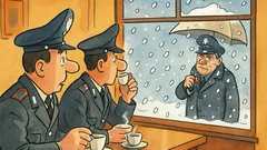Barzelletta: Due carabinieri al bar, nevica