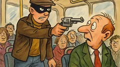 Barzelletta: Sull’autobus: «Questa è una rapina!»