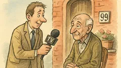 Barzelletta: Un giornalista intervista un novantanovenne