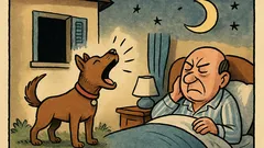 Barzelletta: Il cane che abbaia... non dorme!