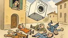 Barzelletta: Hanno lanciato una lavatrice al mercato…