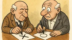 Barzelletta: Due vecchi analfabeti devono firmare