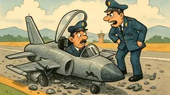 Barzelletta: un carabiniere pilota un jet supersonico