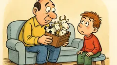 Barzelletta: Papà, pagavano con le mucche?