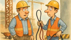 Barzelletta: Ci sono due operai in un cantiere