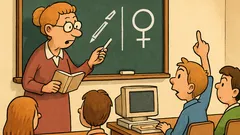 Barzelletta: In classe, computer maschile o femminile?