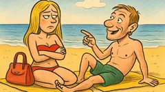 Barzelletta: Totti e Ilary sono al mare quando