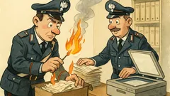 Barzelletta: "Maresciallo, posso bruciare le pratiche vecchie?"