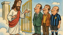 Barzelletta: tre uomini bussano al Paradiso