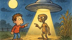 Barzelletta: un bimbo veneto incontra E.T. nei campi