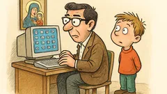 Barzelletta: «Papà, cosa sono le icone?»